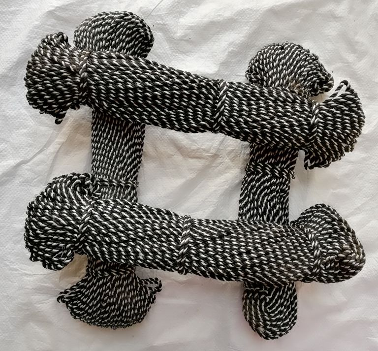 Black and white zebra rope