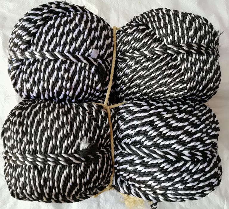 Black and white zebra rope