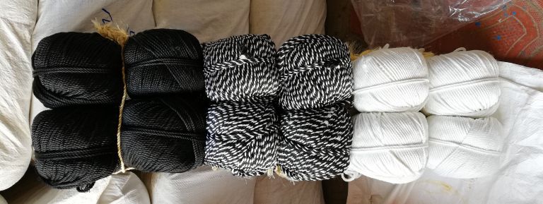 Black and white zebra rope